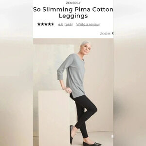 NWT Pima Cotton Chico's So Slimming  Leggings